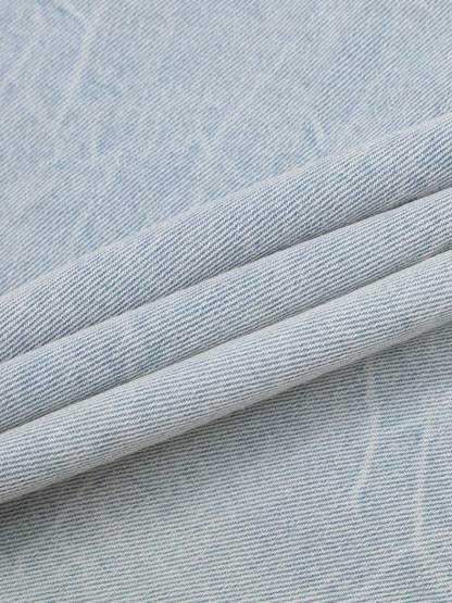 Short Sleeve Shirt & Shorts Denim Set