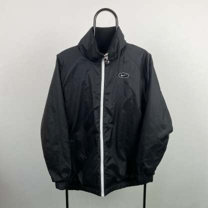 00s Reversible Fleece Coat Jacket Black