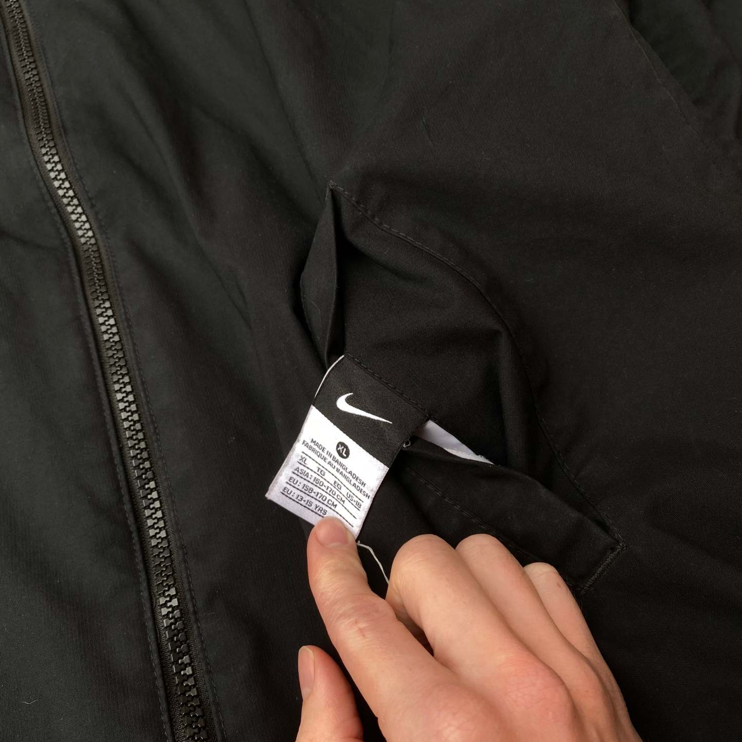 00s Reversible Fleece Coat Jacket Black