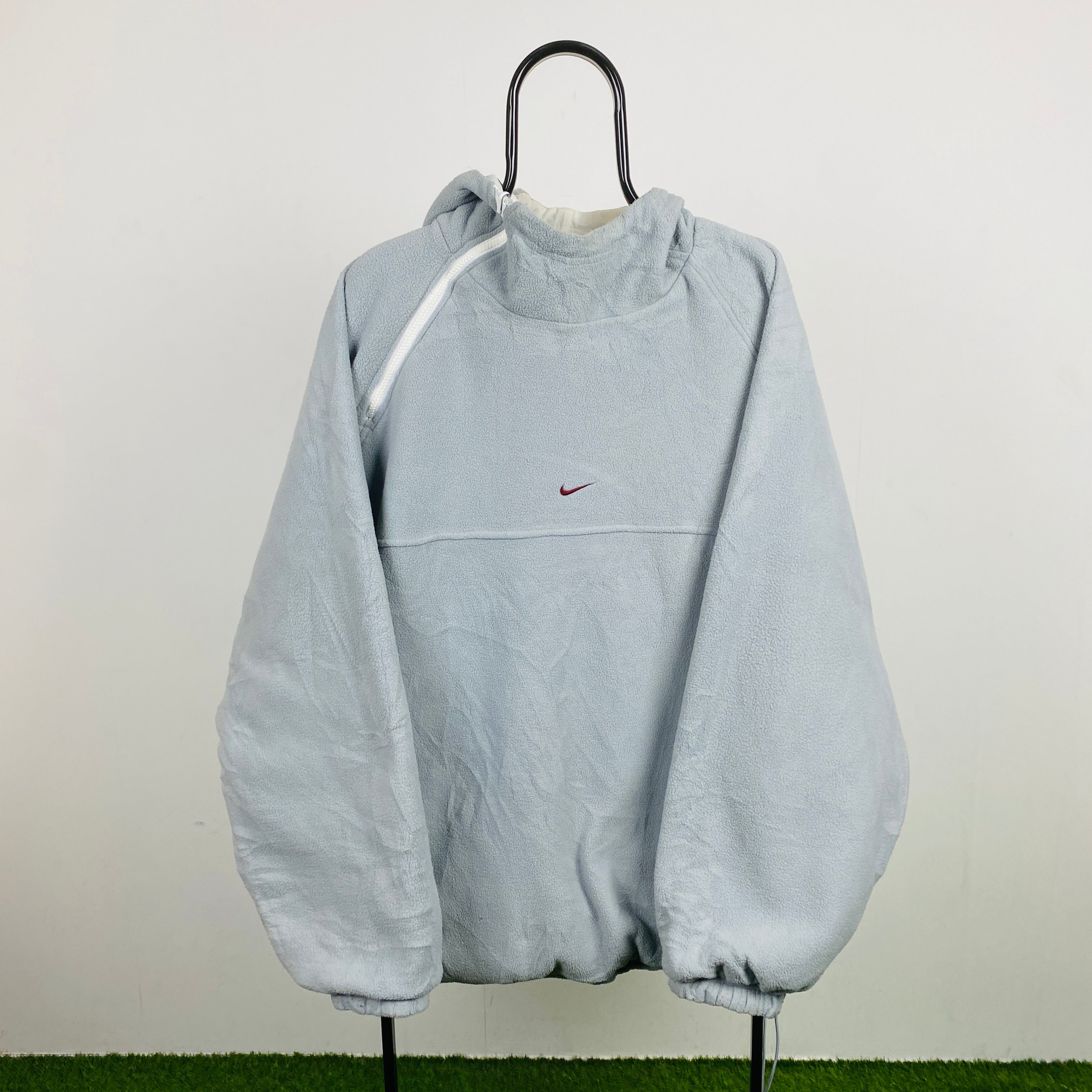 90s Reversible Sidewinder Fleece Coat Jacket Blue White