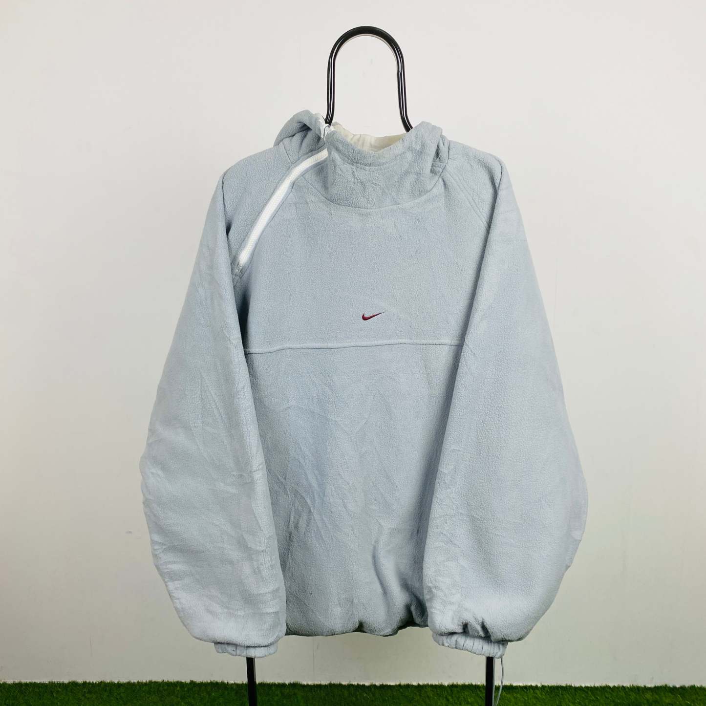 90s Reversible Sidewinder Fleece Coat Jacket Blue White