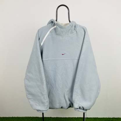 90s Reversible Sidewinder Fleece Coat Jacket Blue White