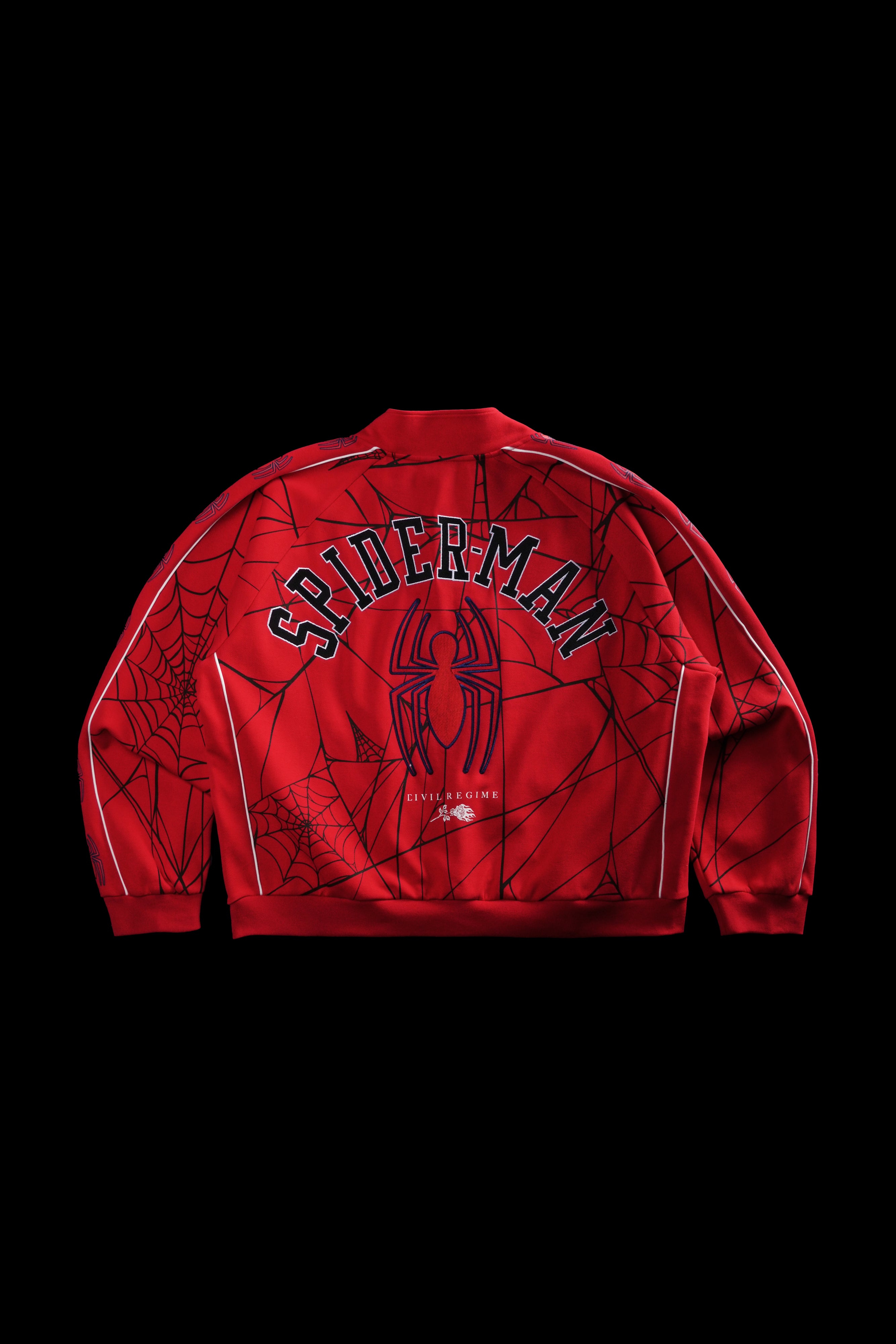 Spider Chaos Civil Track Jacket in E-Red