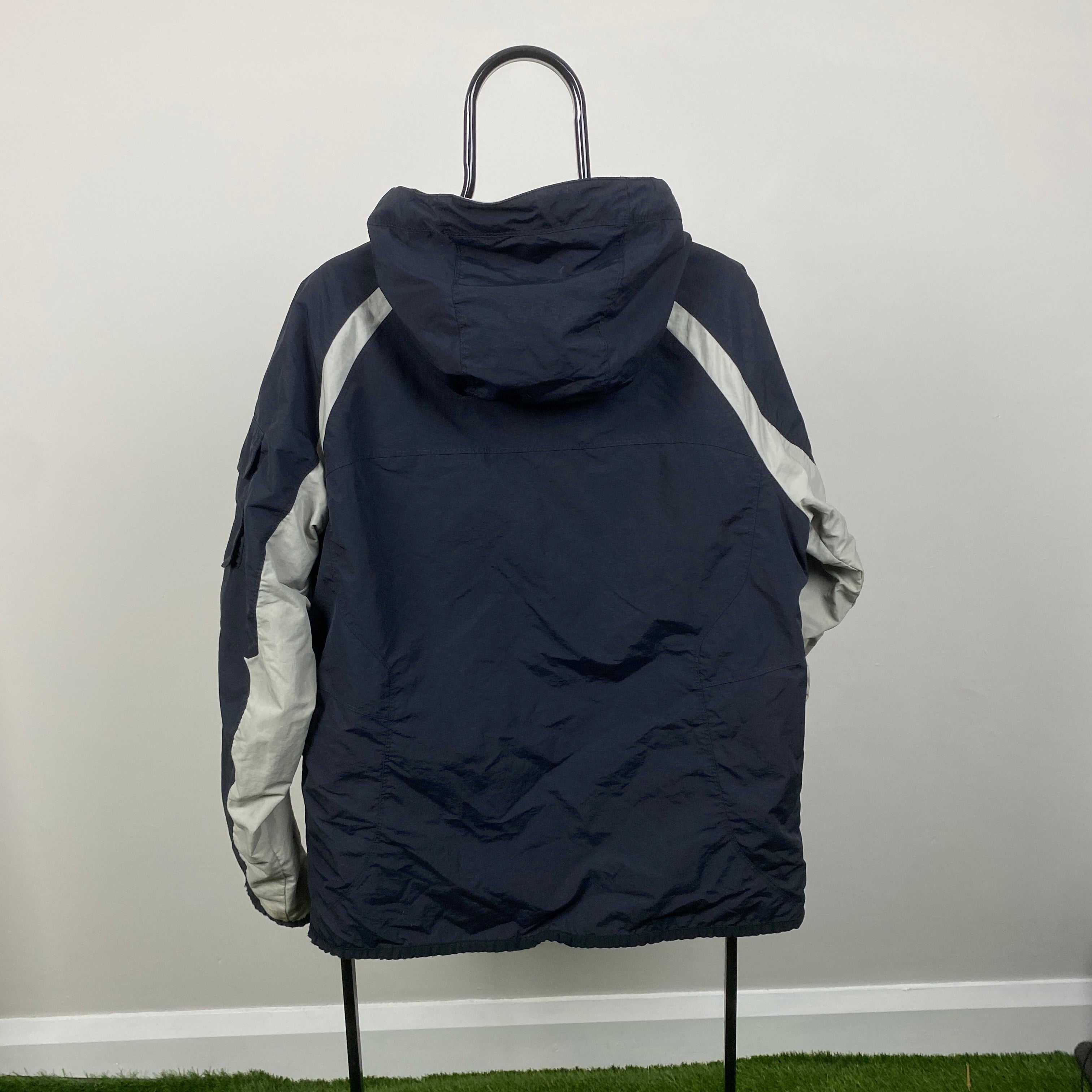 00s Reversible Fleece Coat Jacket Blue