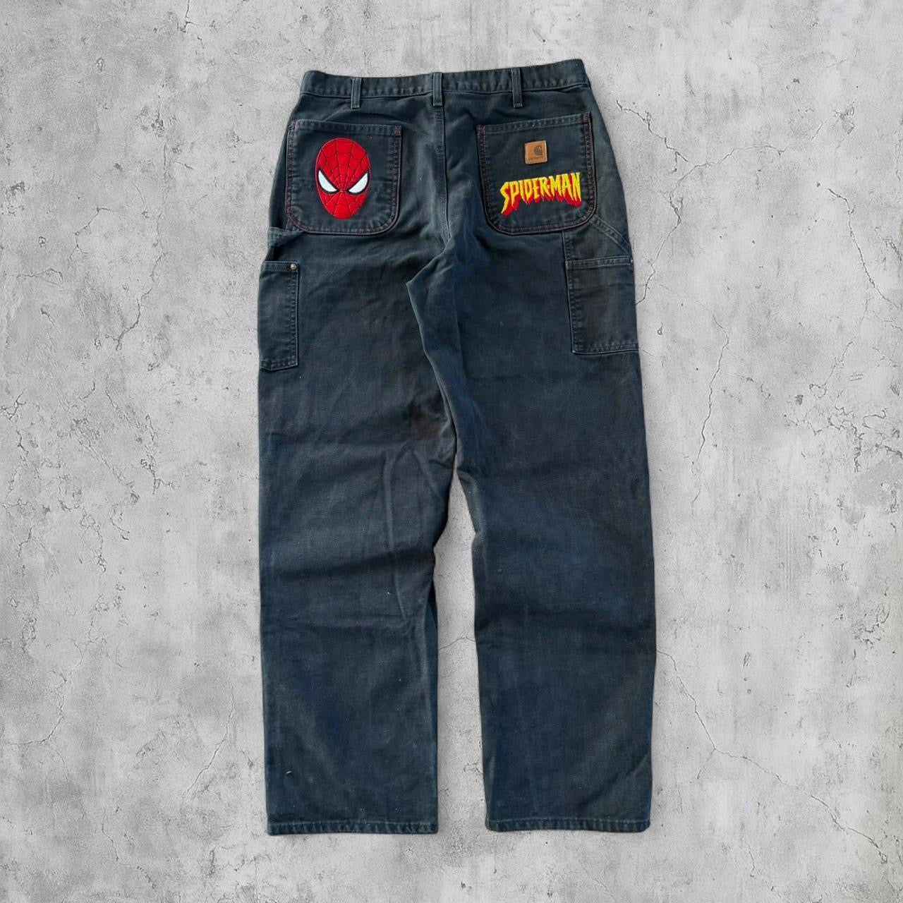 (36) spider-man Carhartt double knee