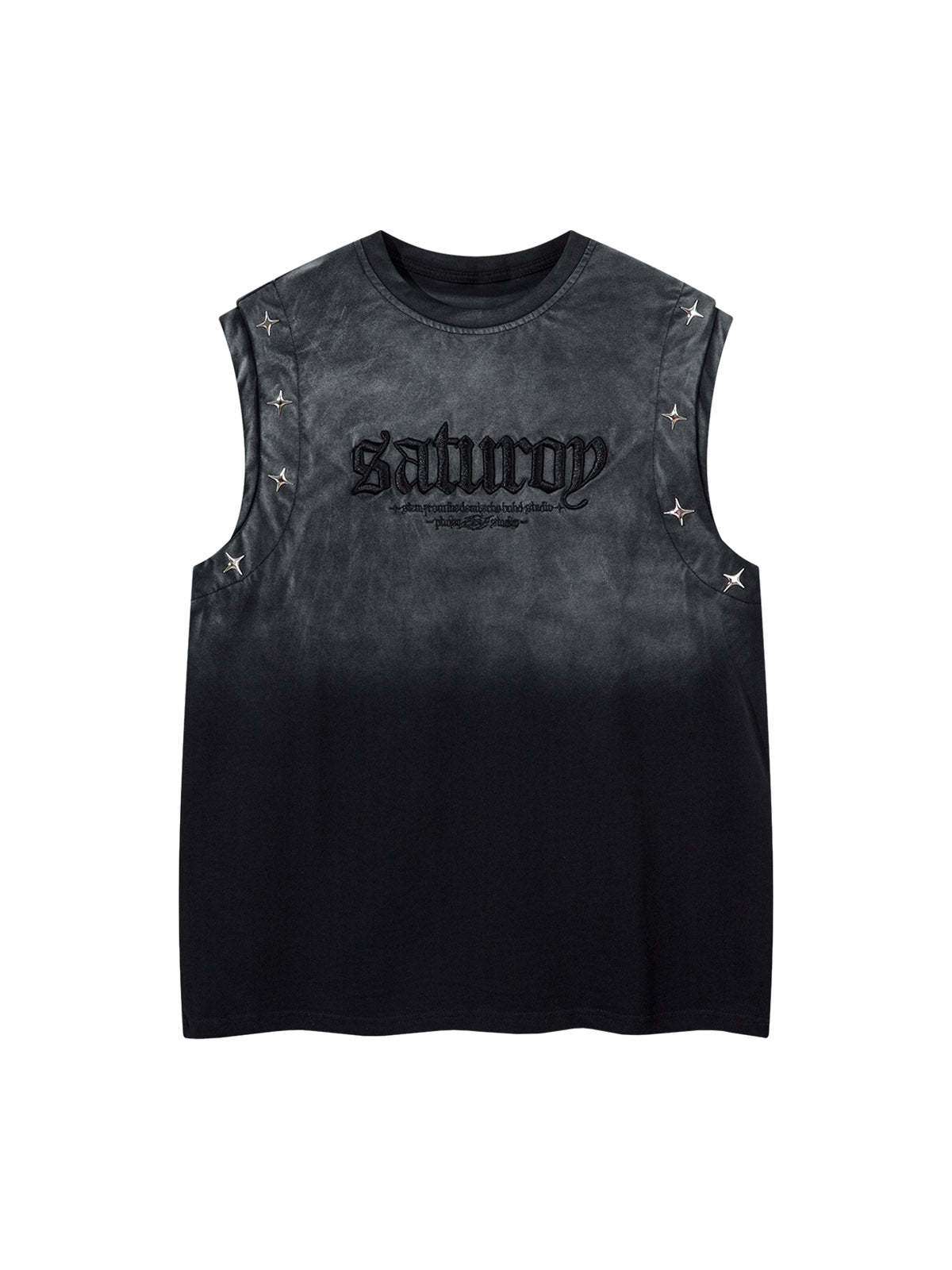 Gradient Embroidered Stars Tank Top