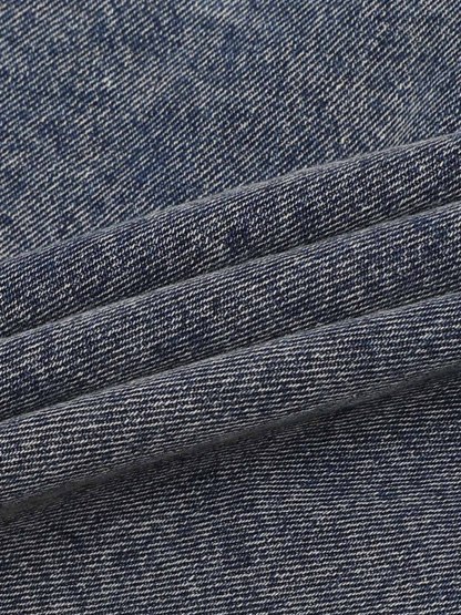 Ogulclon Patchwork Camouflage Ripped Shirt Jorts Denim Suit