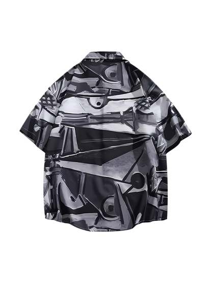 Thesupermade American Retro Fun Print Casual Set