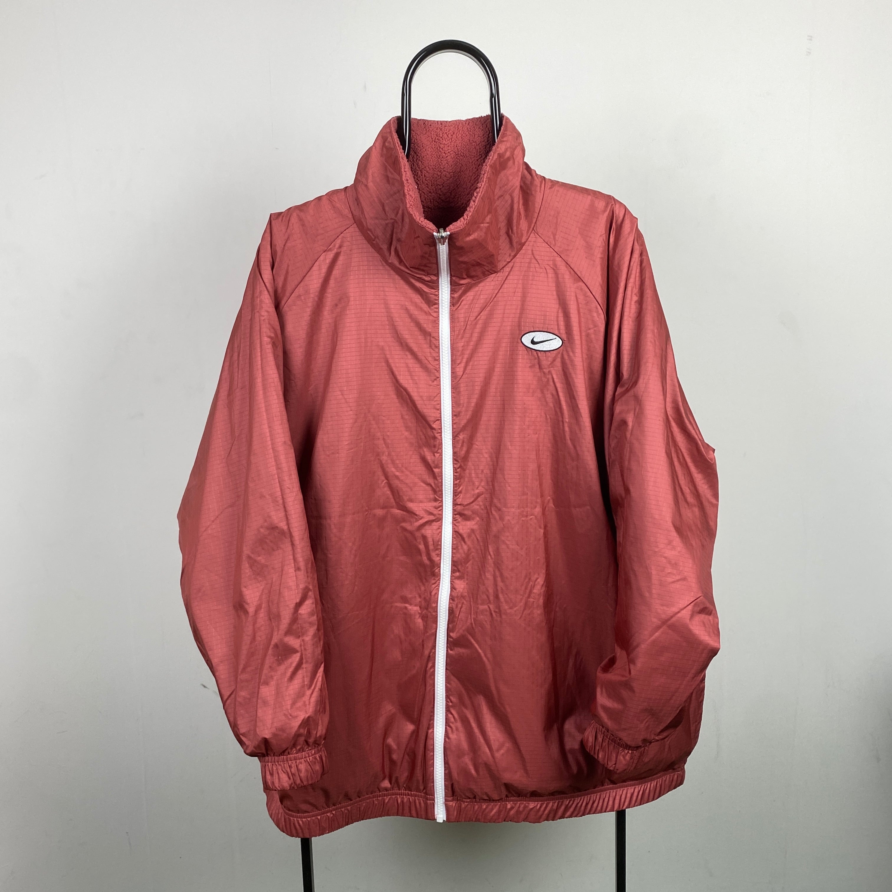 00s Reversible Fleece Coat Jacket Pink 