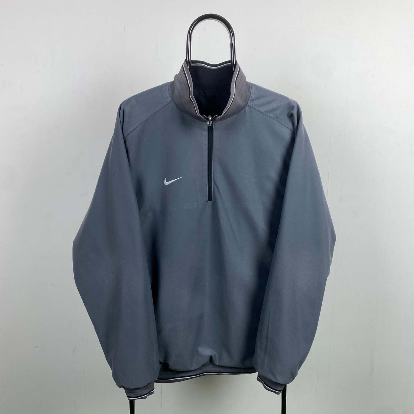 00s Reversible Fleece Coat Jacket Black