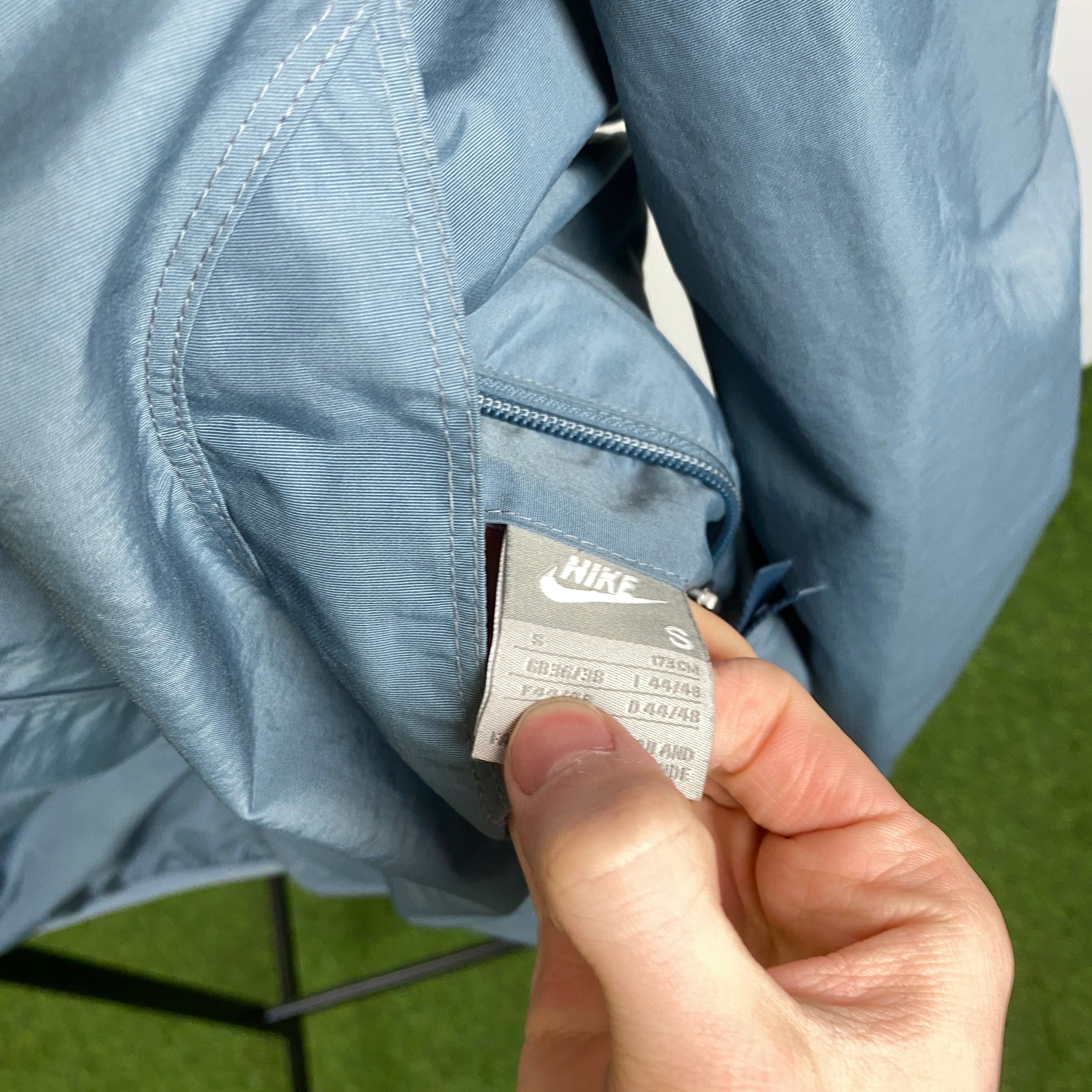 90s Reversible Fleece Coat Jacket Blue