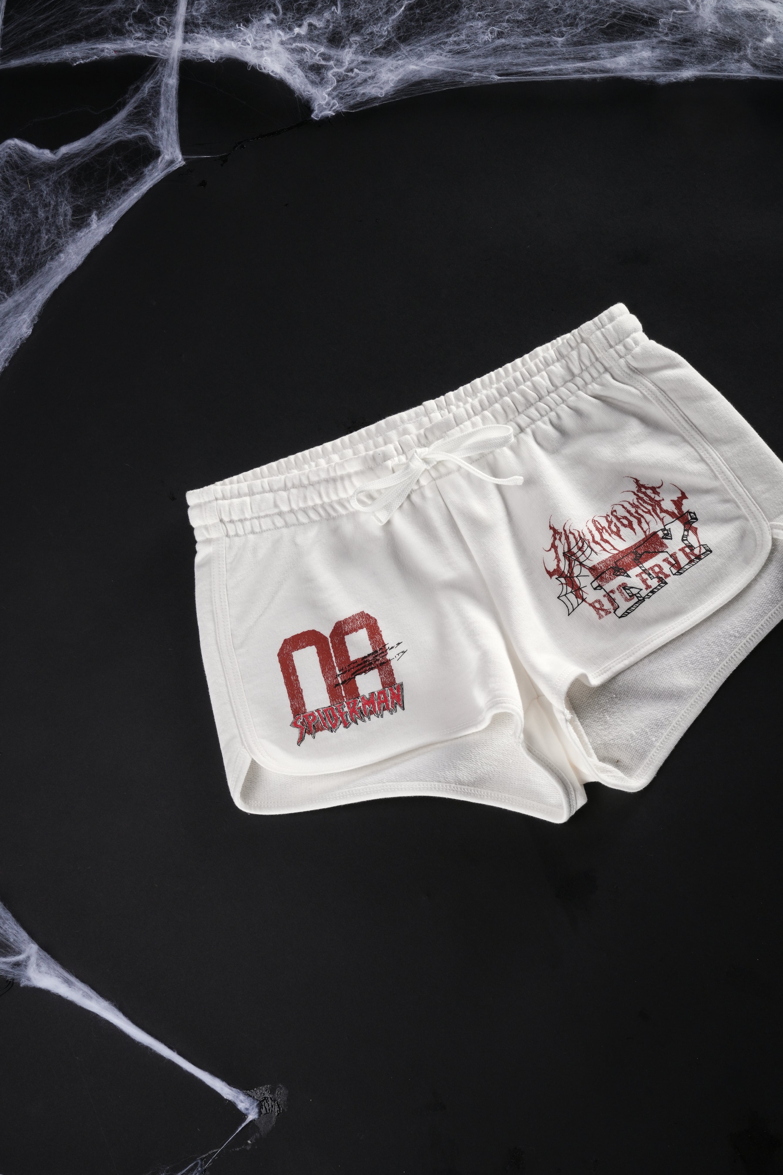 Web Academy Mini Fleece Shorts in Butter