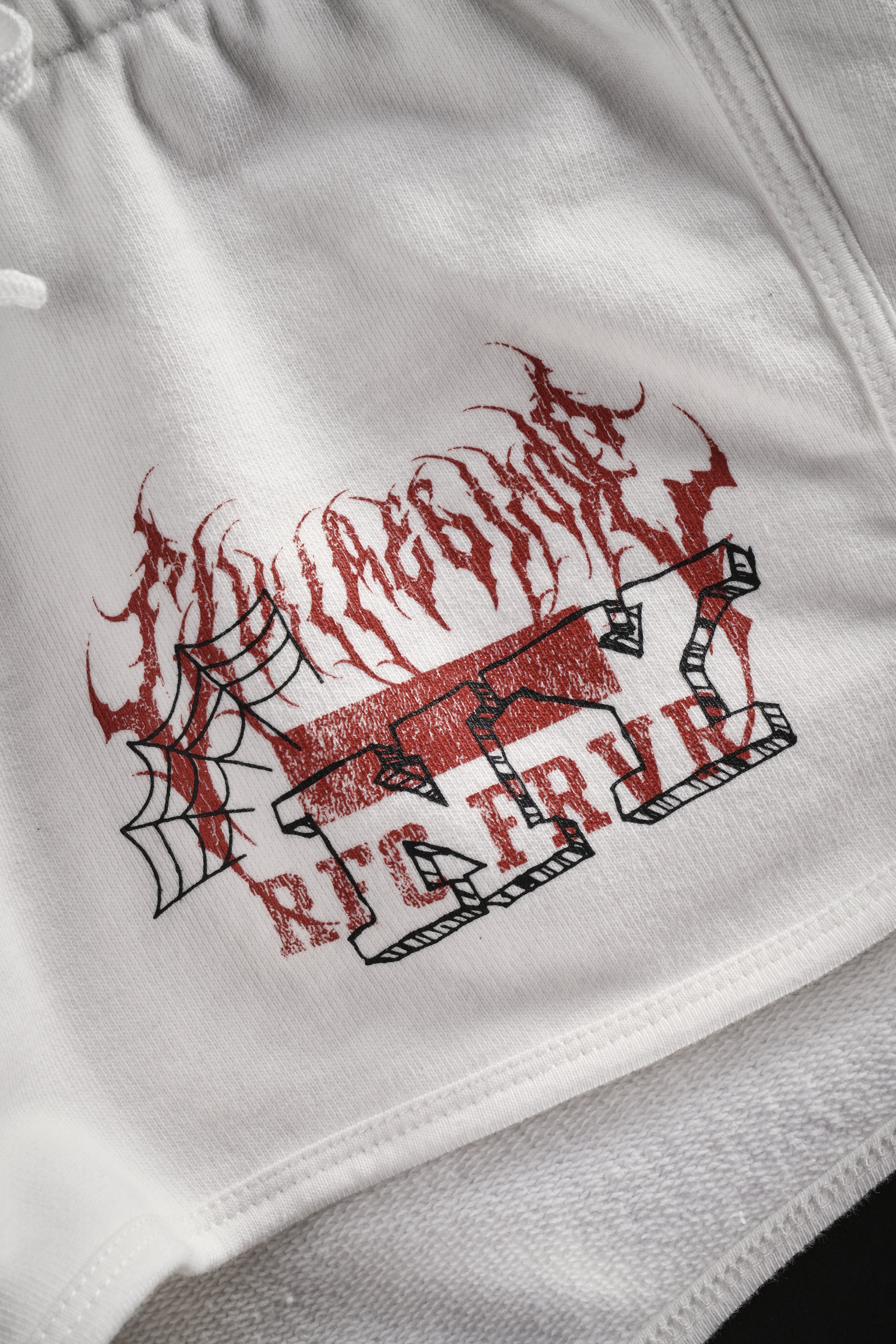 Web Academy Mini Fleece Shorts in Butter