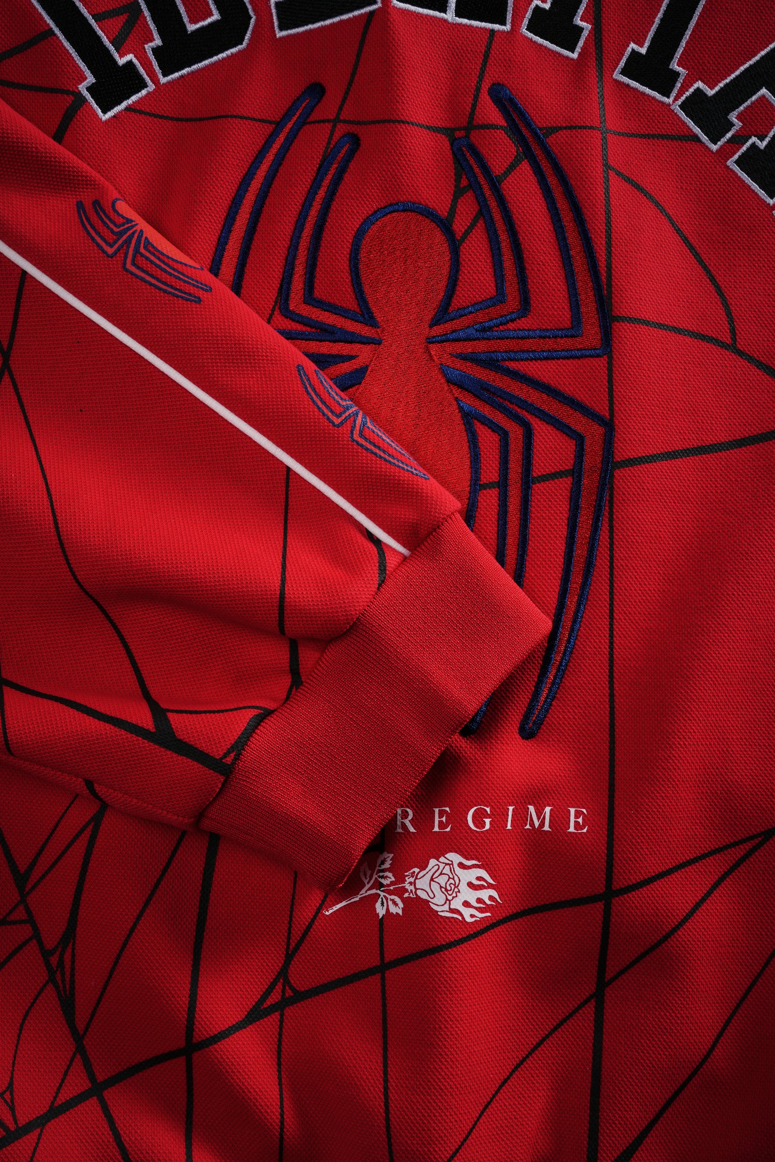 Spider Chaos Civil Track Jacket in E-Red