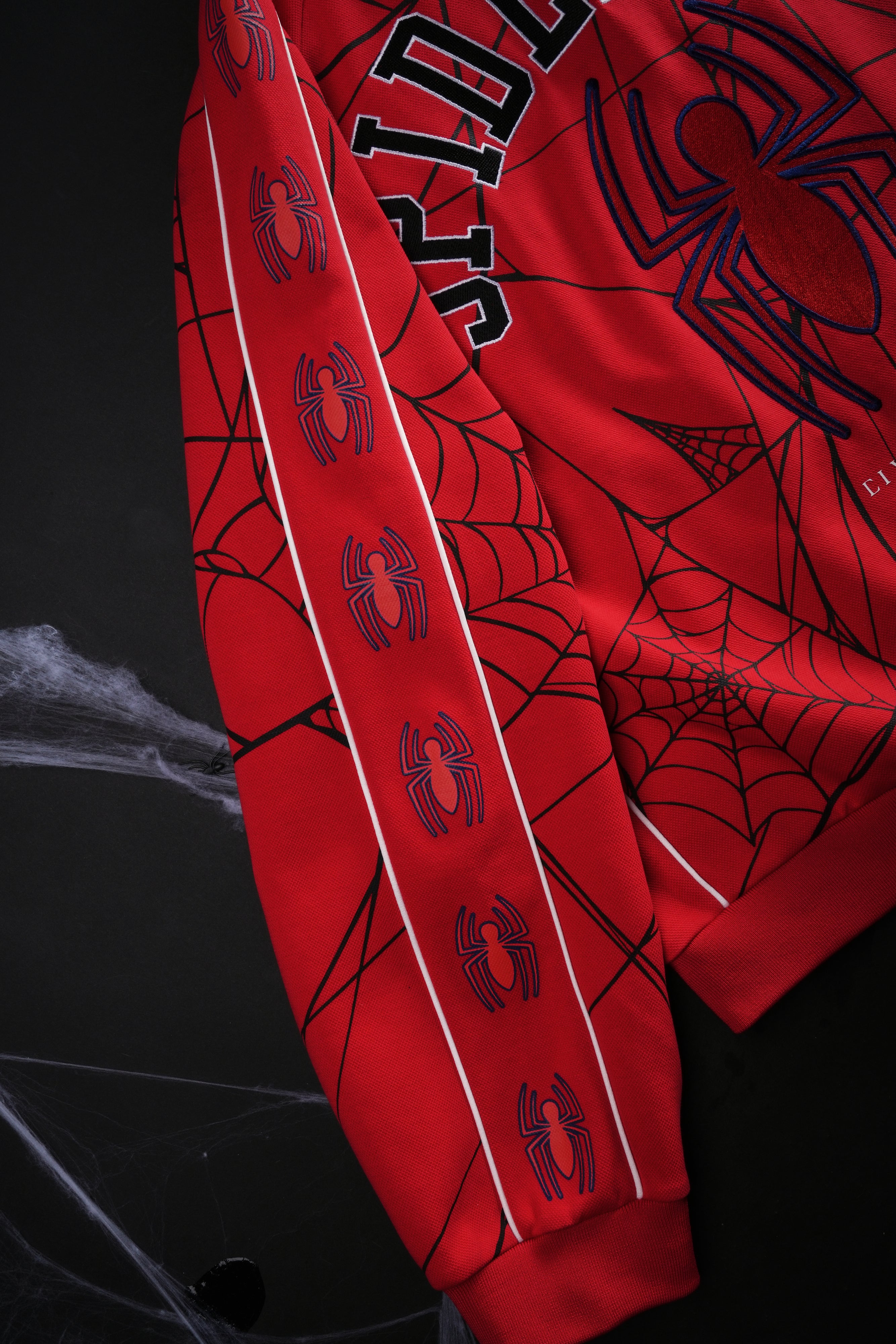 Spider Chaos Civil Track Jacket in E-Red