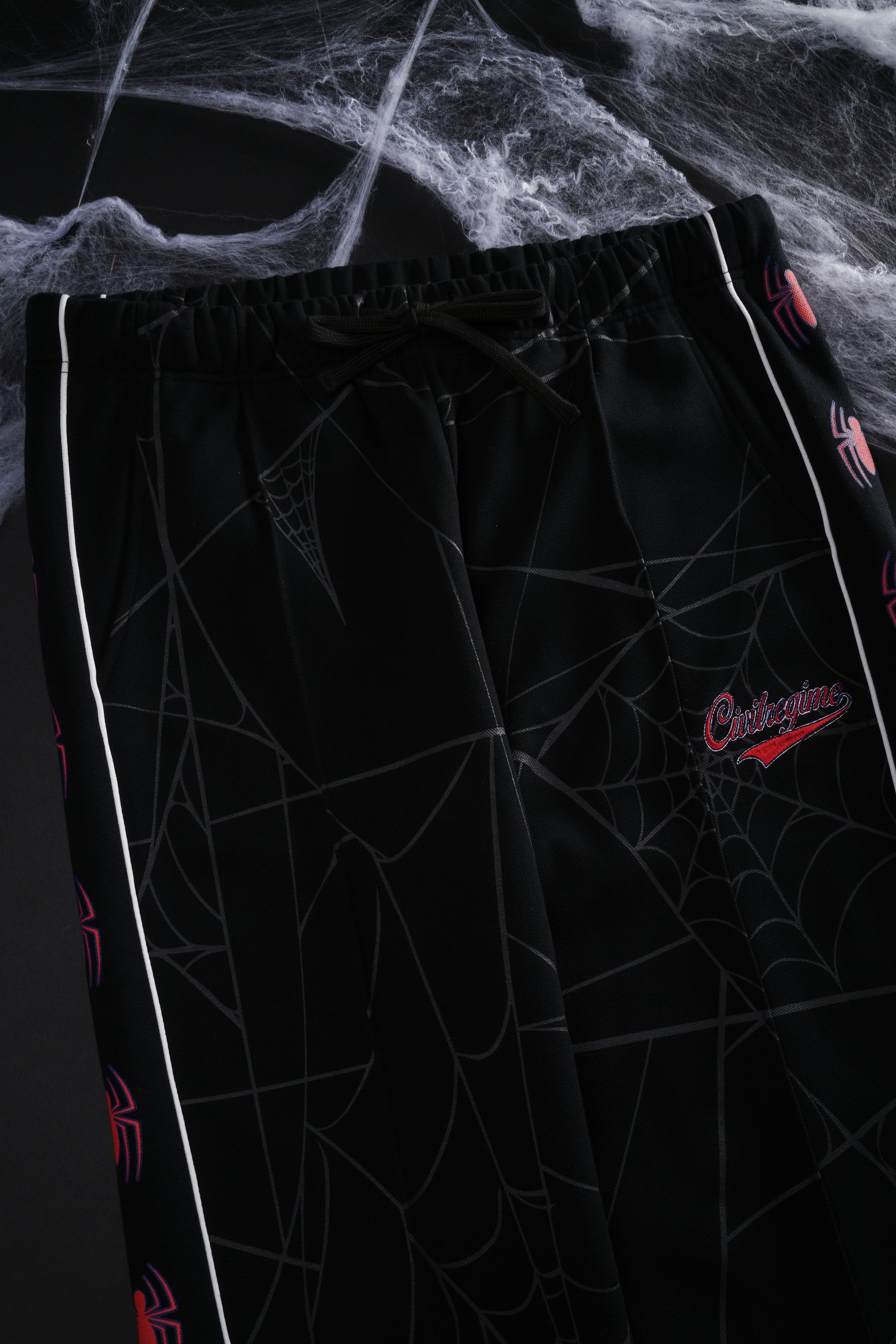 Spider Chaos Track Pants in Black