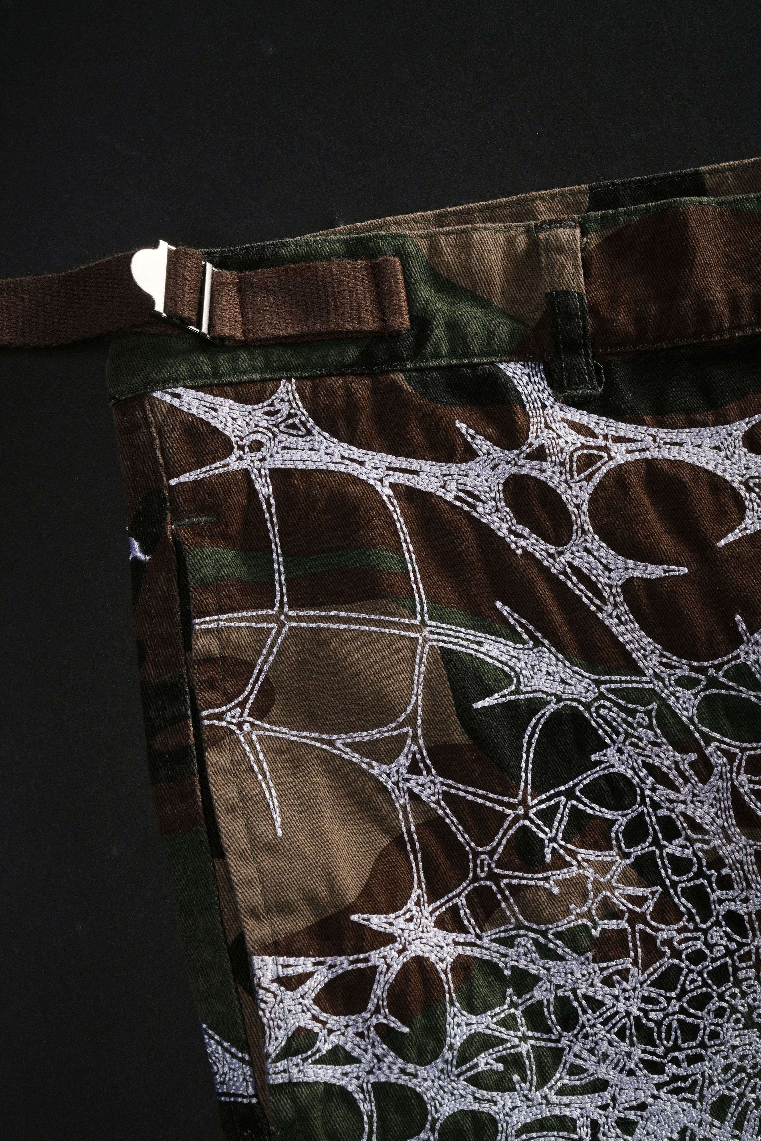 Caught In It Civil Militia Shorts in Green Camo