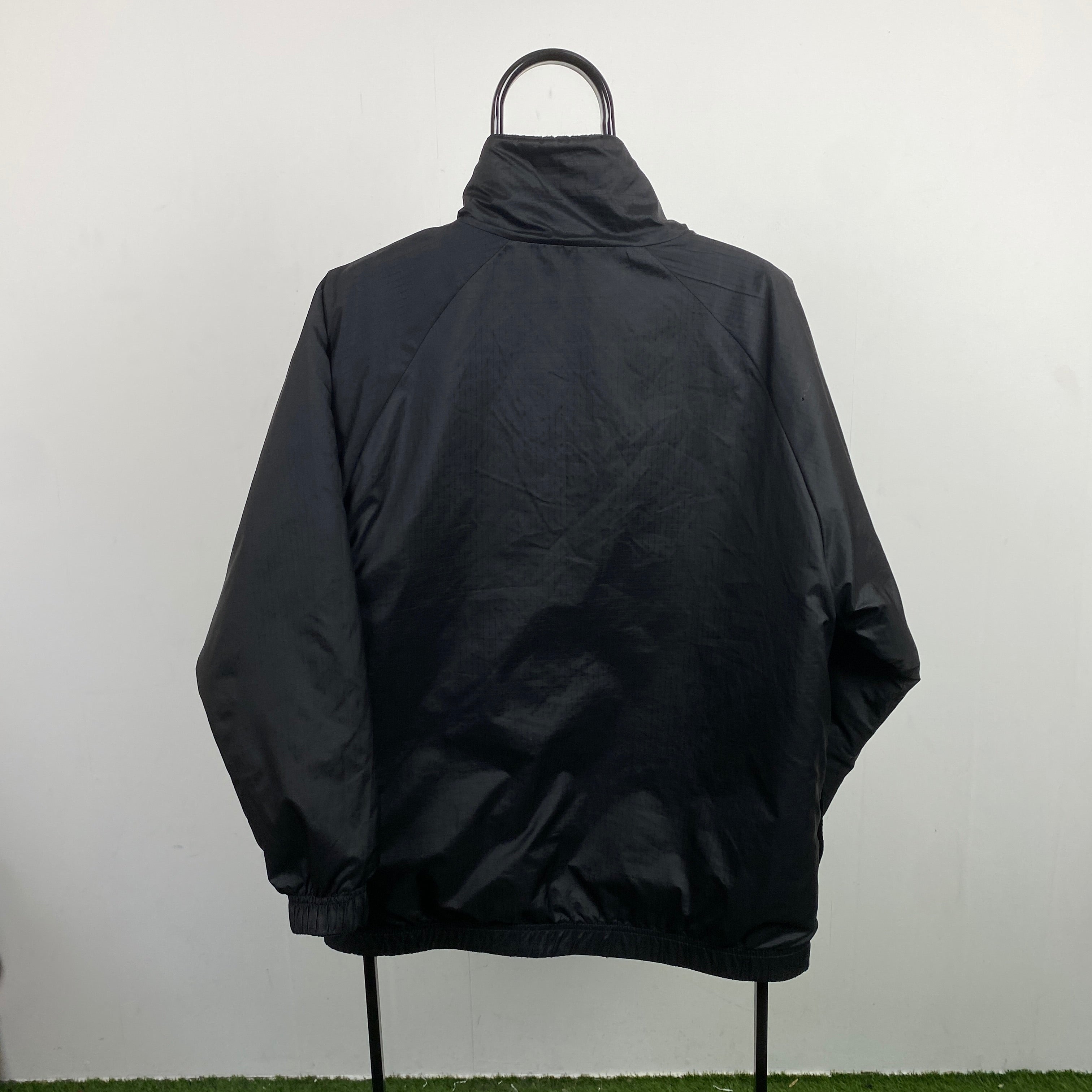 00s Reversible Fleece Coat Jacket Black