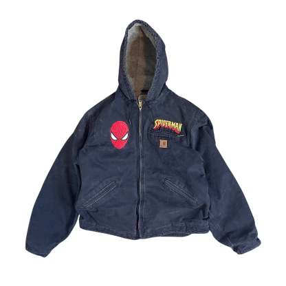 Spider-man carhartt sherpa lined jacket