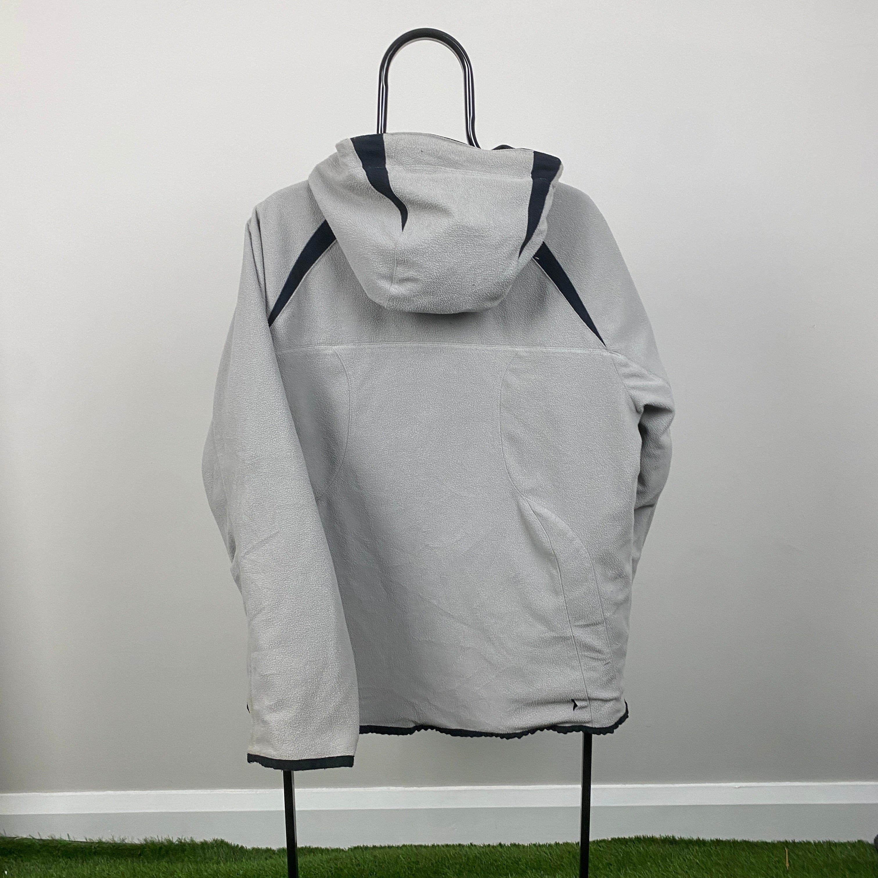 00s Reversible Fleece Coat Jacket Blue