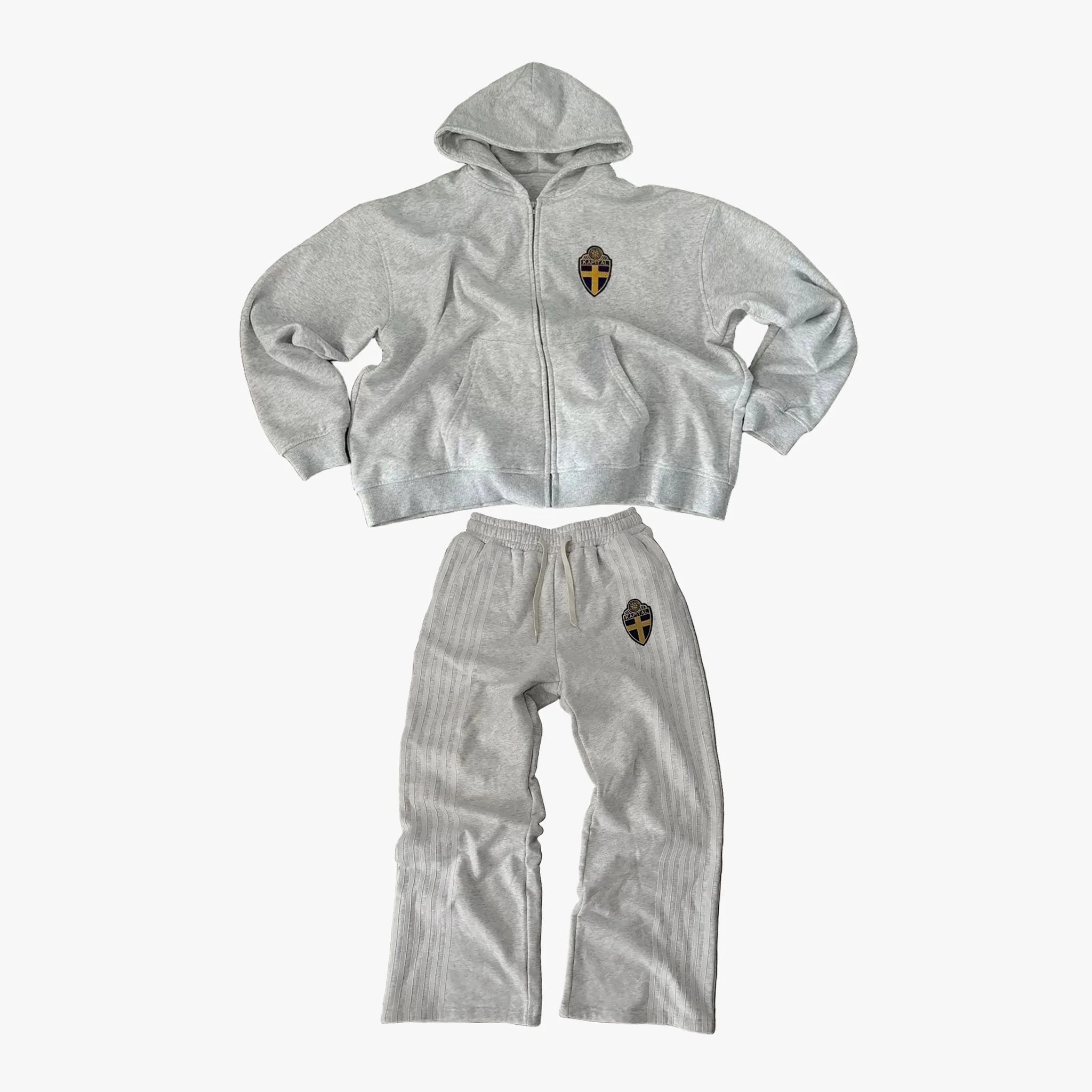 KAPITAL SWEDEN GREY TRACKSUIT (UNISEX)
