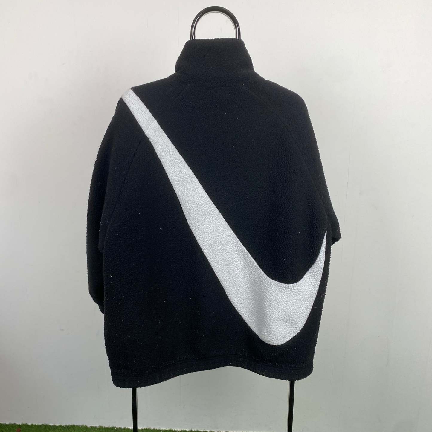 00s Reversible Fleece Coat Jacket Black