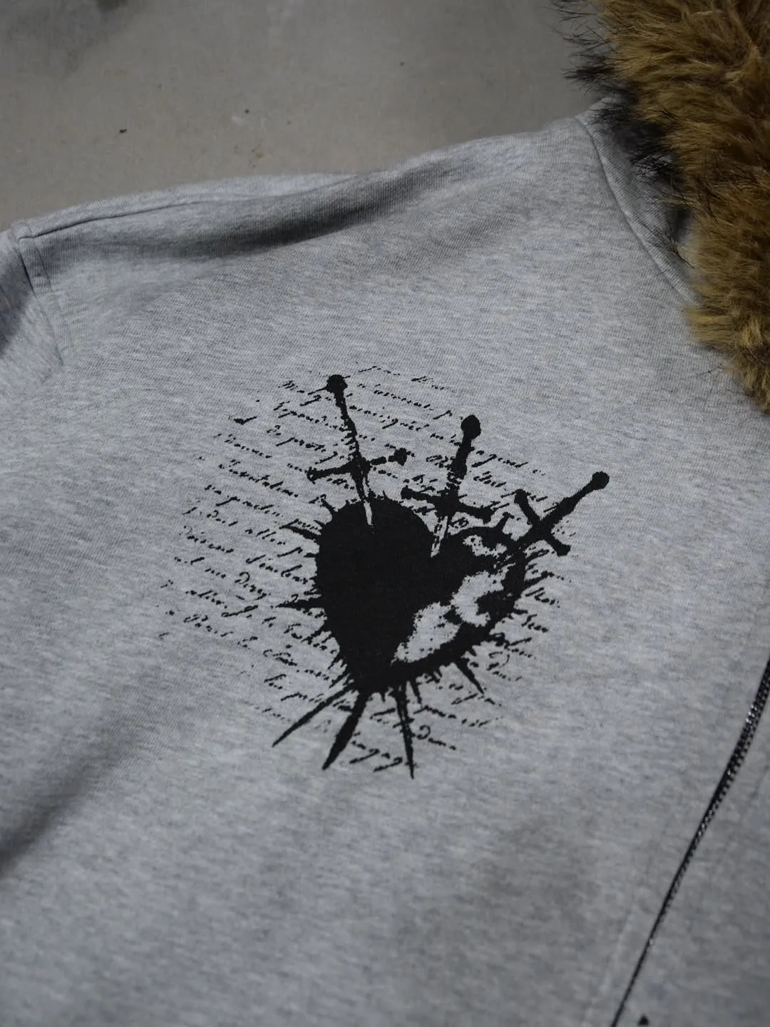 Faux Fur Misa Zip Up Hoodie