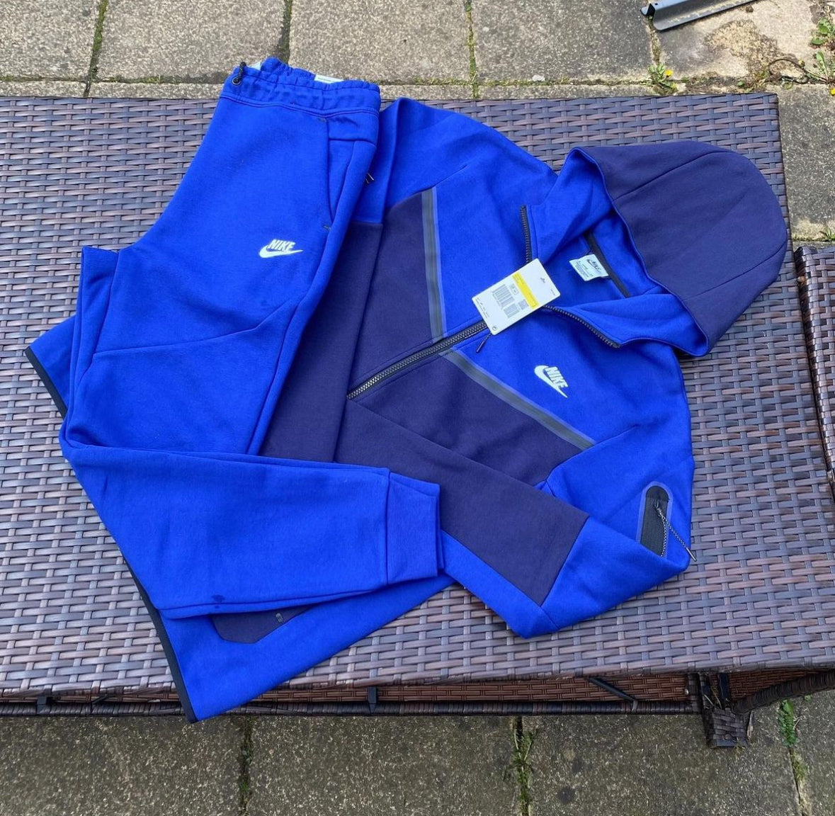 Conjunto Tech Fleece Azul