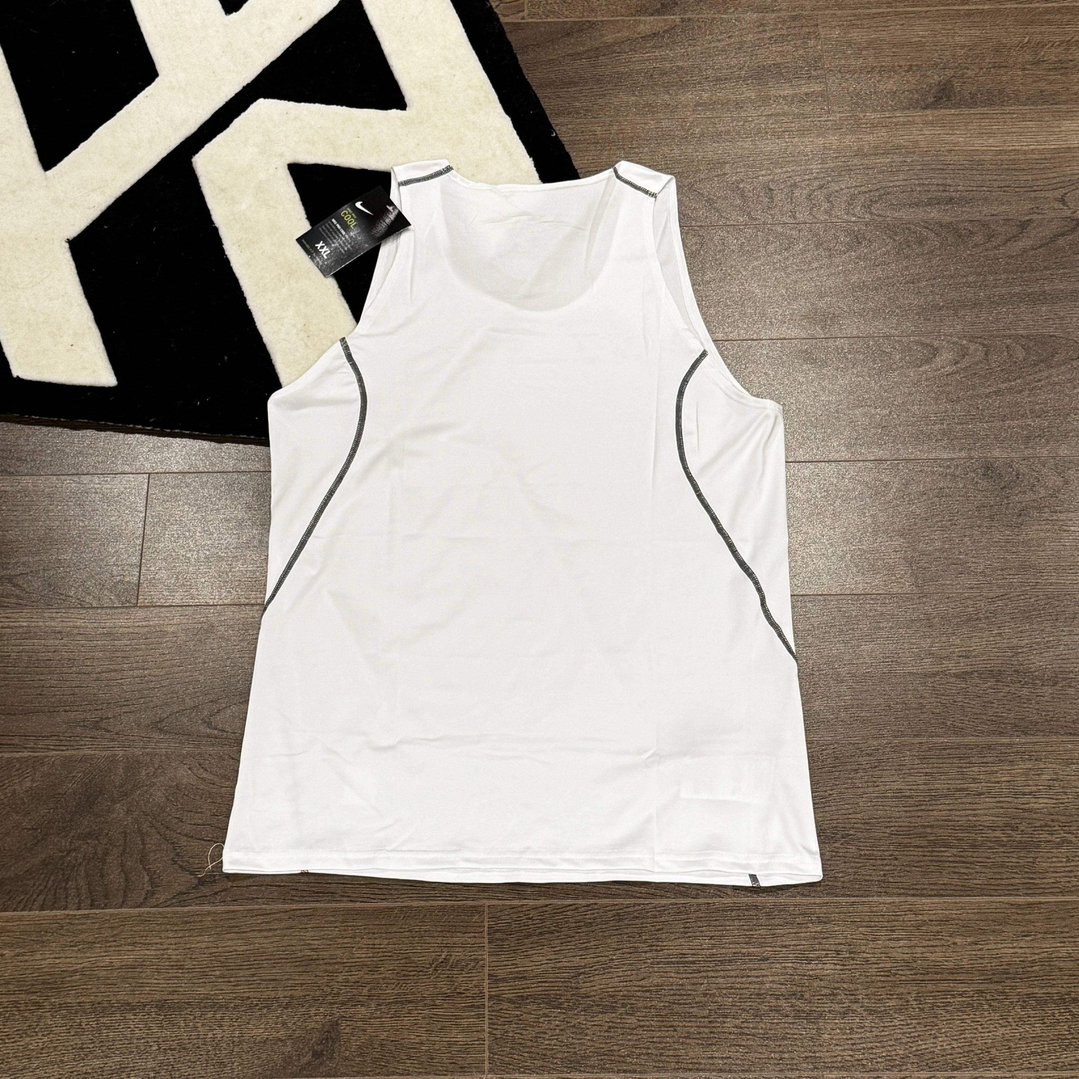 Elite Pro White Compression Tank Top