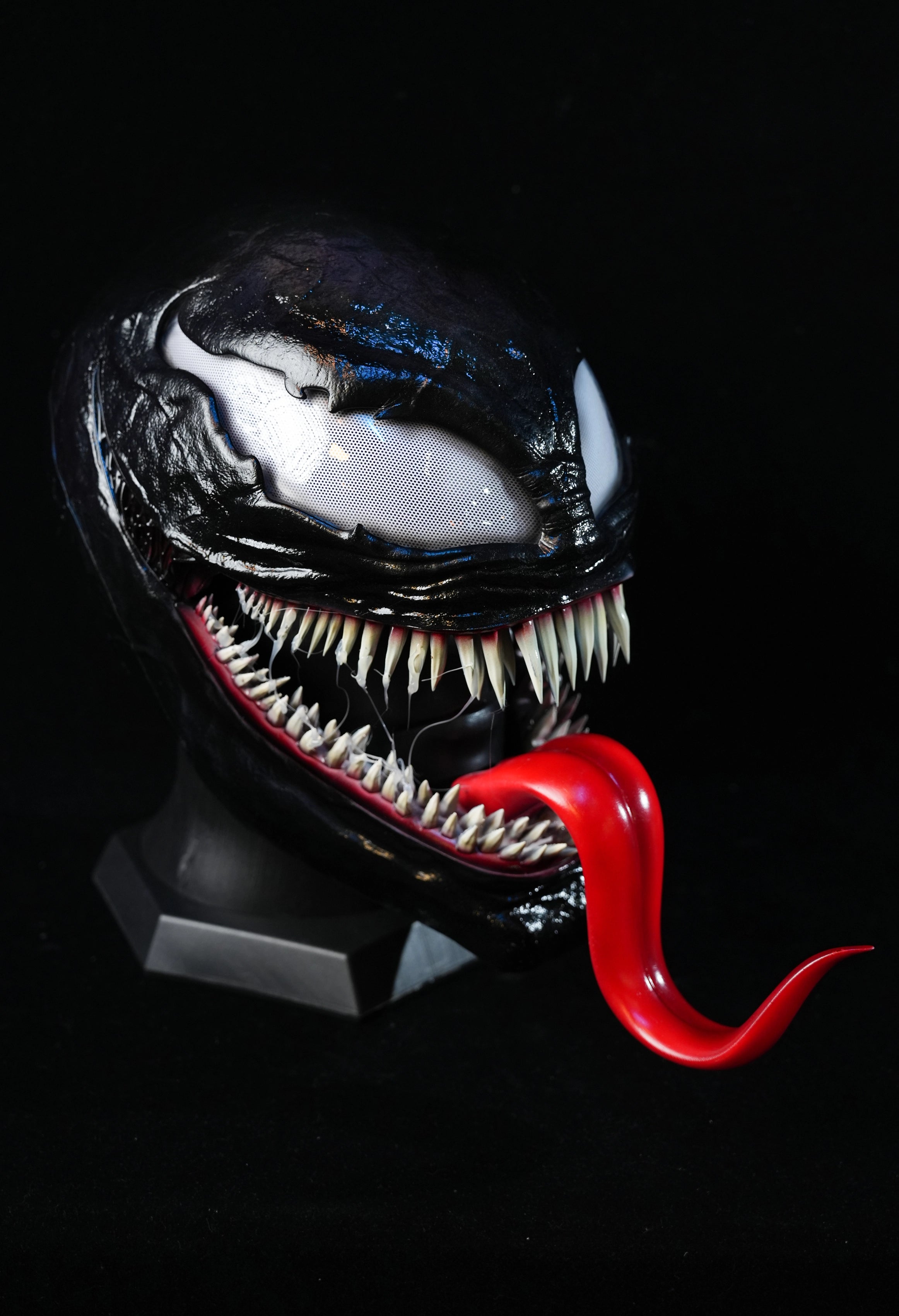 Black Symbiosis Helmet With Tongue
