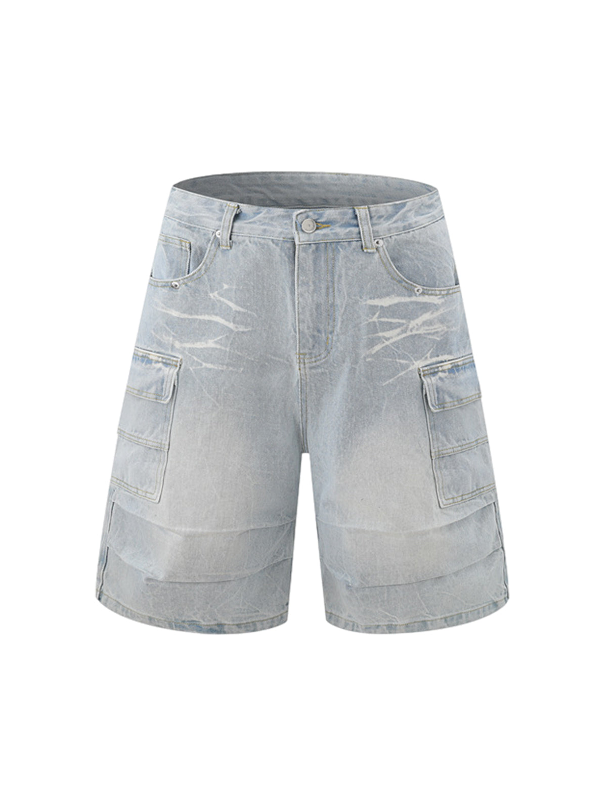 Short Sleeve Shirt & Shorts Denim Set