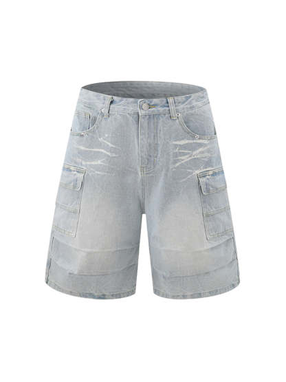 Short Sleeve Shirt & Shorts Denim Set