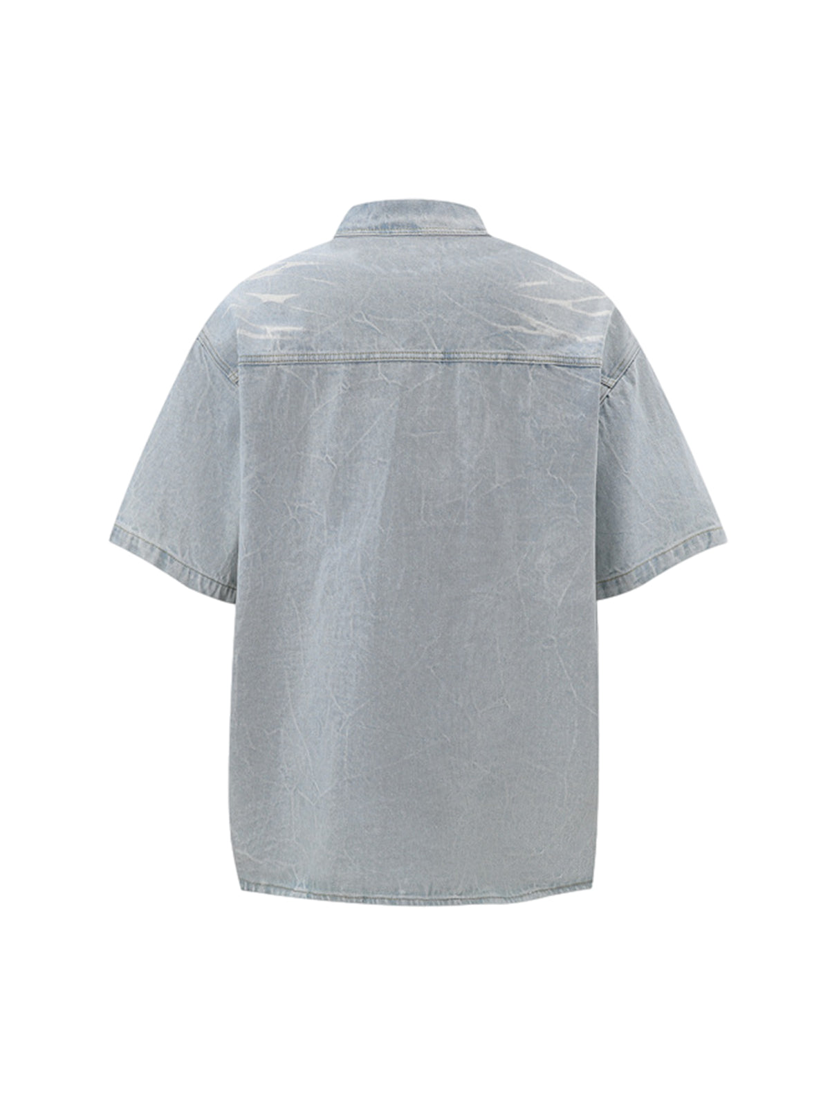 Short Sleeve Shirt & Shorts Denim Set