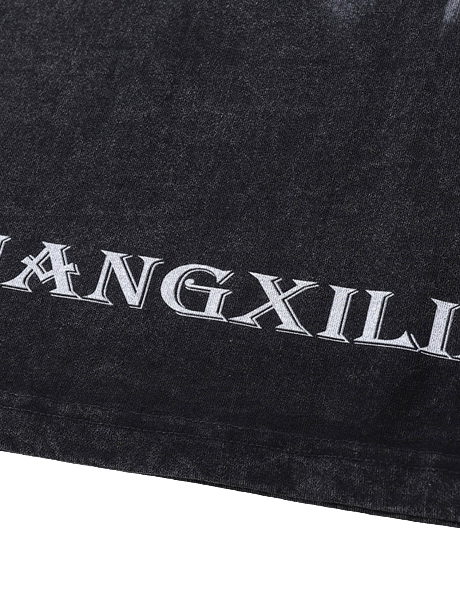 Ogulclon Retro Washed Distressed Doberman Pinscher T-shirt-2202