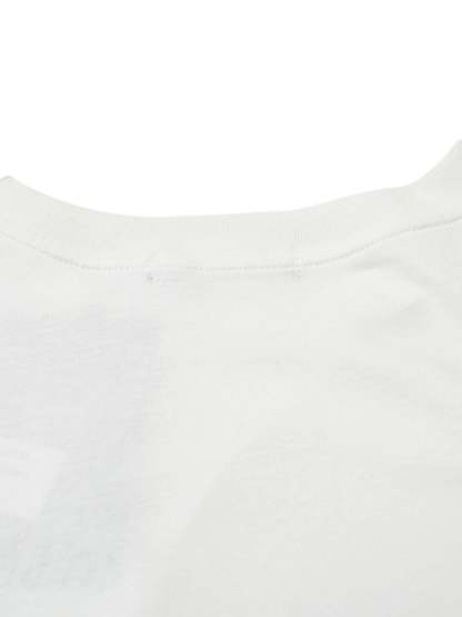 Ogulclon High Street Motorcycle Print Asymmetric T-shirt