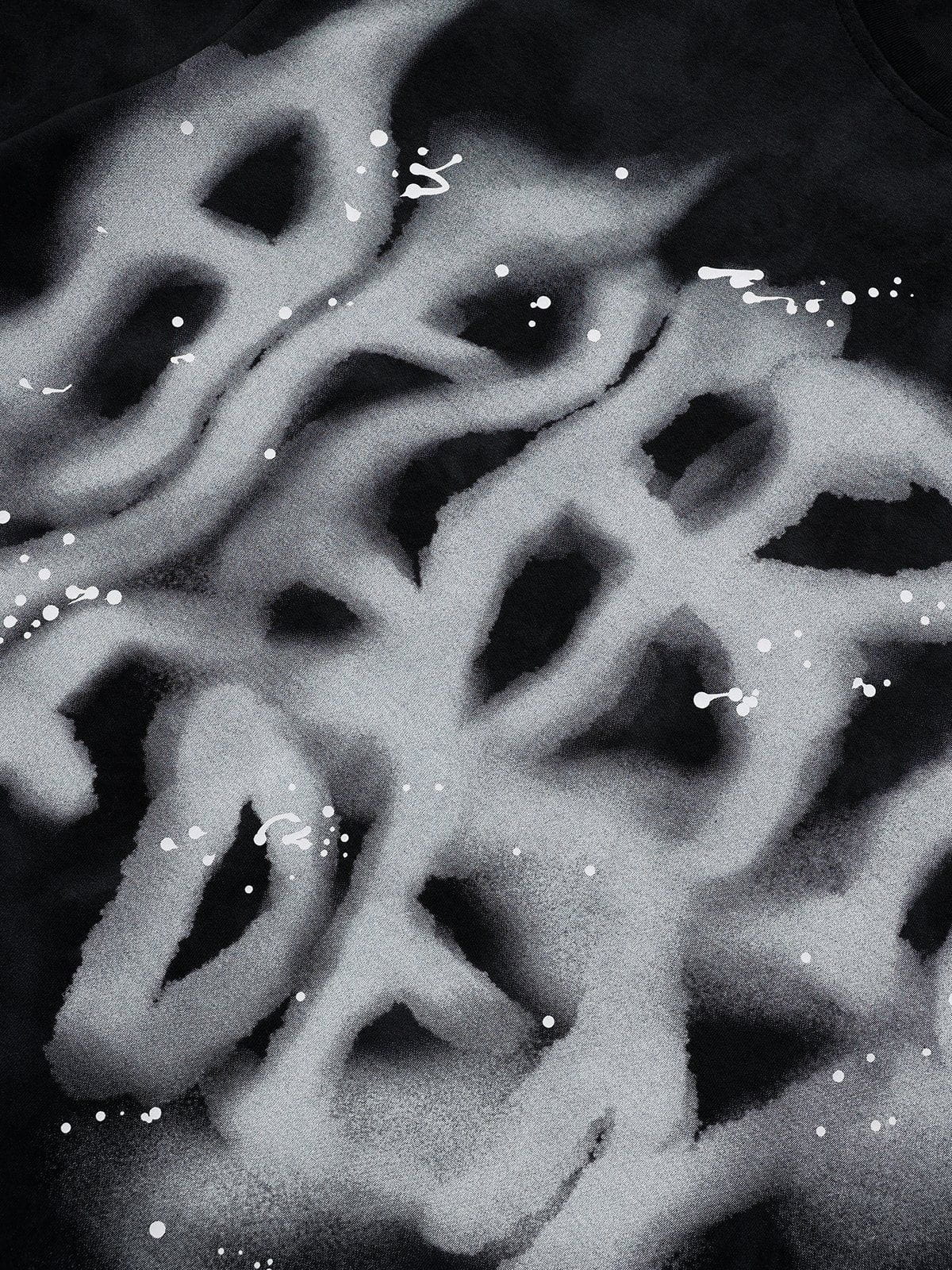  Eden Abstract Print Washed Tee