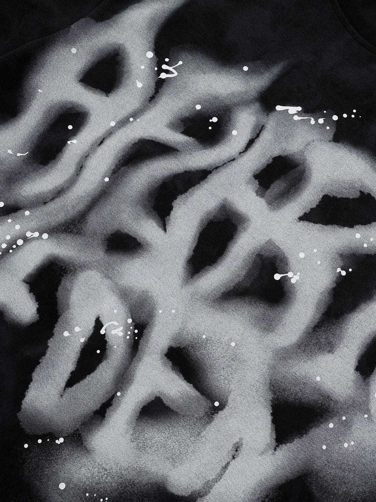  Eden Abstract Print Washed Tee