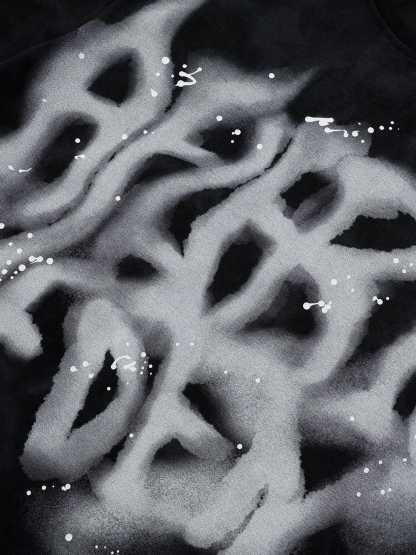  Eden Abstract Print Washed Tee