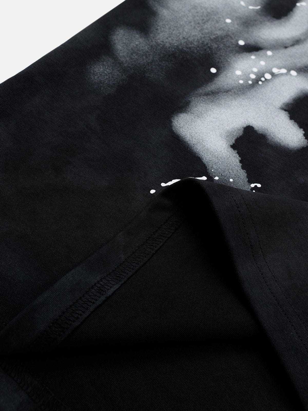  Eden Abstract Print Washed Tee