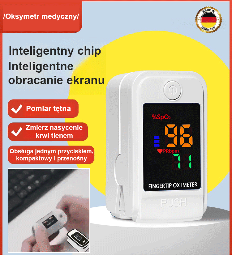 Niemcy oksymetr medisana🎉Specjalnie zaprojektowany dla diabetyków, bez potrzeby pobierania krwi, mierzy poziom cukru we krwi w 3 sekundy z dokładnością 99,9%!
