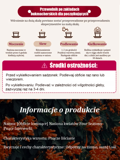 【Kwitnienie pełne】Nasiona kwiatów trąbkowych na każdą porę roku