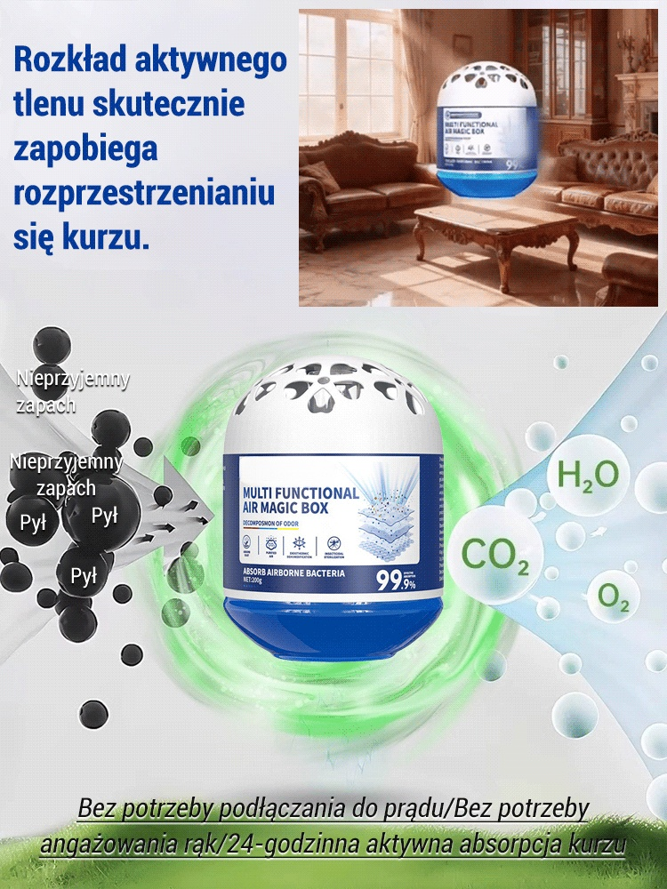 【Pogromca Kurzu】Uniwersalne Magiczne Pudełko Odkurzające