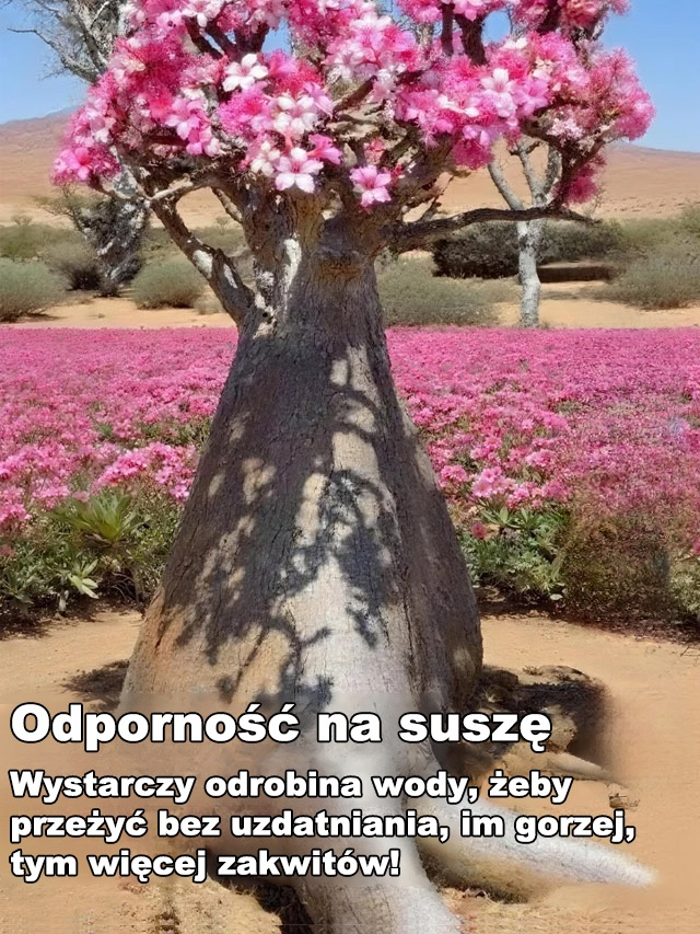 【Odporność na suszę】 Nasiona róży pustynnej🌵Róża pustyni, która kwitnie bez podlewania! 