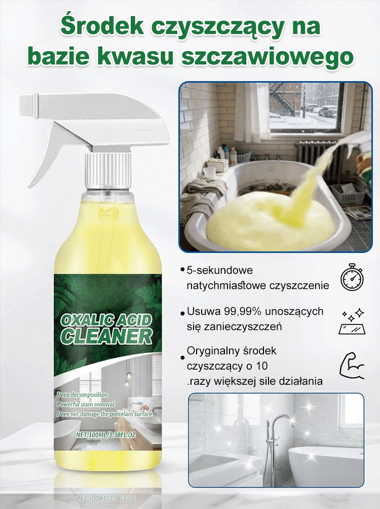 Środek czyszczący z kwasem szczawiowym