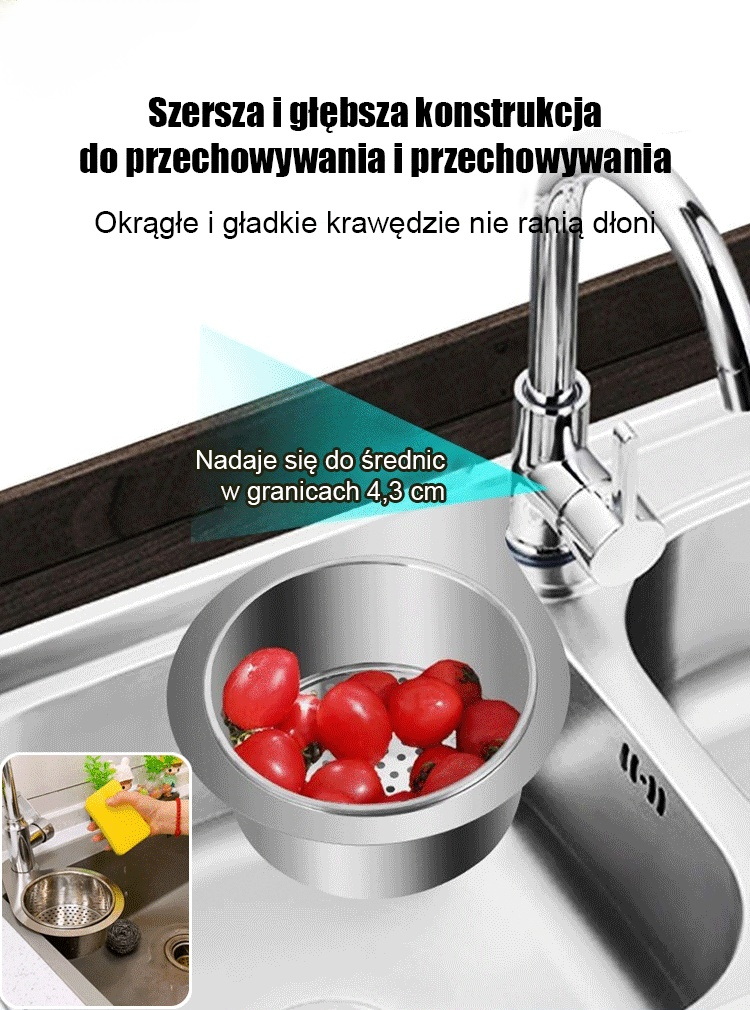 Kosz odpływowy do kuchni