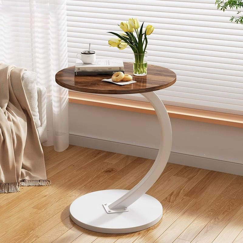 Lekki, luksusowy, okrągły, zdejmowany stolik kawowy