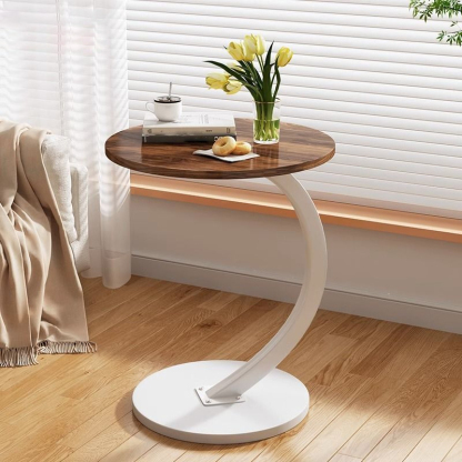 Lekki, luksusowy, okrągły, zdejmowany stolik kawowy