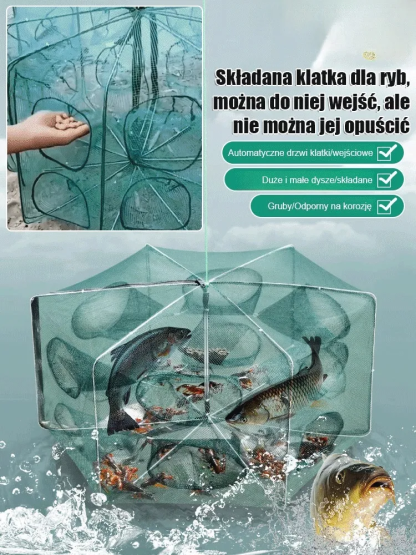[Najniższa cena w historii] Automatycznie składa i pogrubia klatkę wędkarską