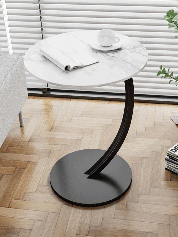 Lekki, luksusowy, okrągły, zdejmowany stolik kawowy