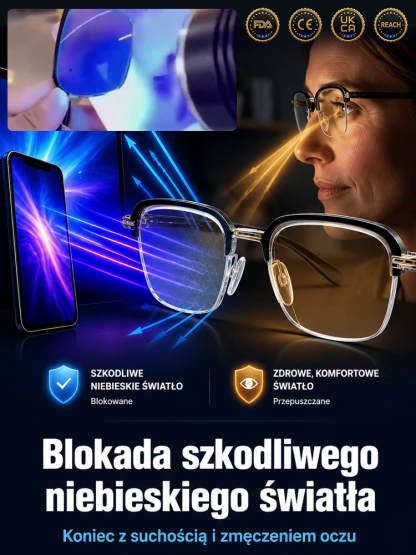 Modne okulary do czytania z ochroną przed niebieskim światłem – ostatni dzień wyprzedaży